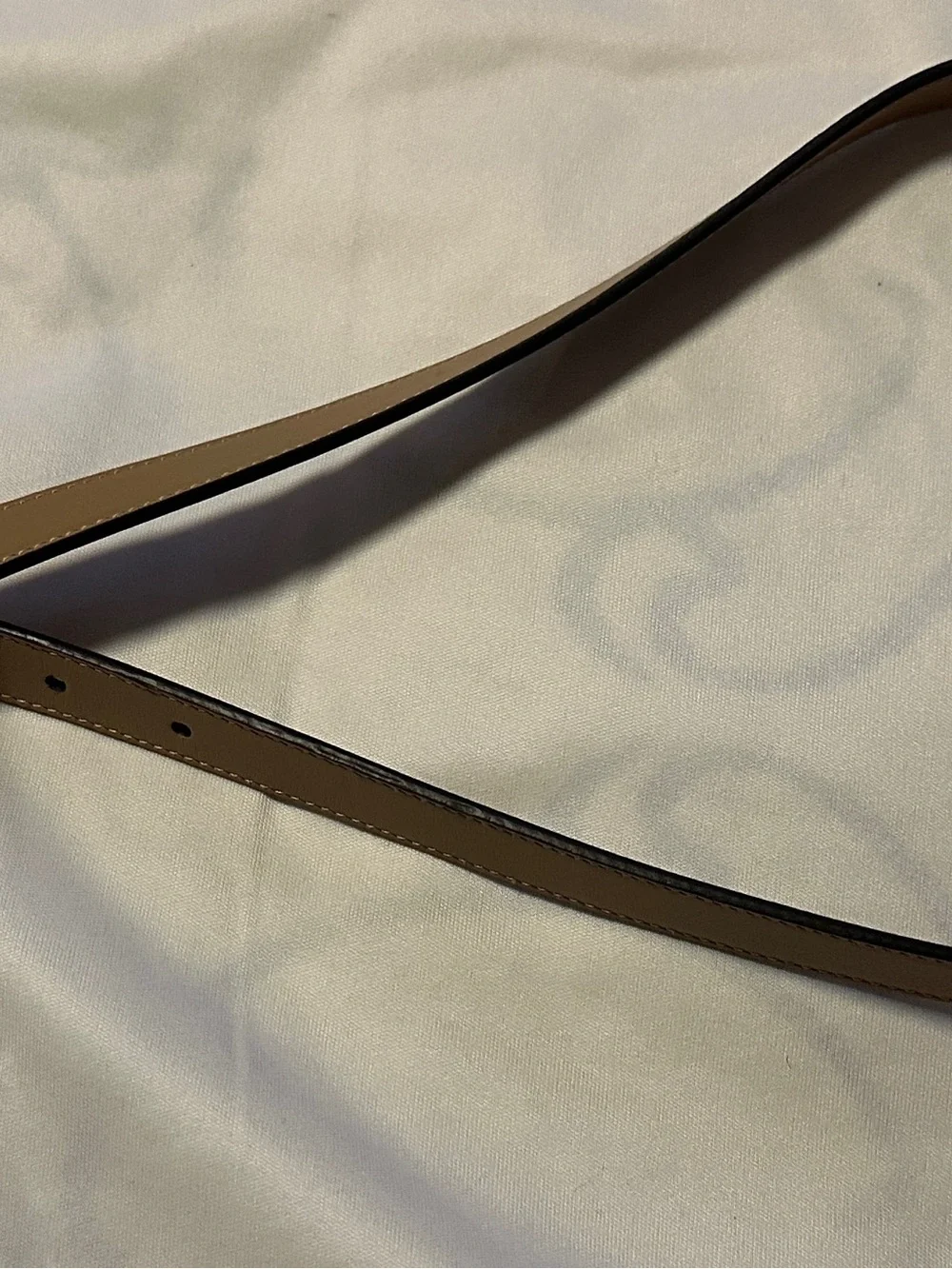 Gucci Tan Leather Belt with Antiqued Gold Double G Buckle